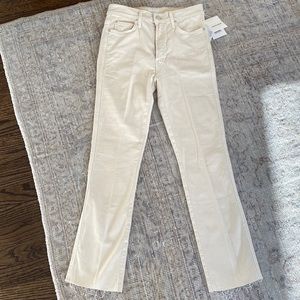 MOTHER High Waisted Rascal Ankle Fray